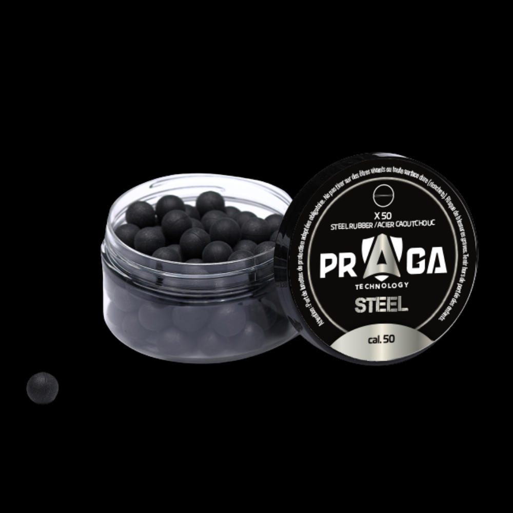 Boîte de balles Caoutchouc Cal 0.50 (x50)